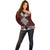 Red Aotearoa Tanilo Motif Off Shoulder Sweater Vintage Maori New Zealand Tribal Art Pattern