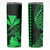 Kakau Polynesian Tribal Hawaiian Turtle Skinny Tumbler with Kanaka Maoli Green