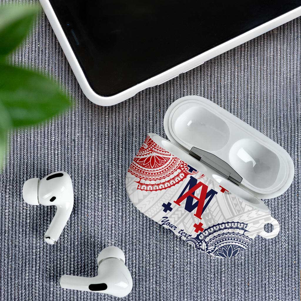 Kingdom of Uvea 1842-1860 Personalized AirPods Case Wallis and Futuna Polynesian Tribal Pattern - Polynesian Pride