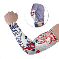 Kingdom of Uvea 1842-1860 Personalized Arm Sleeves Wallis and Futuna Polynesian Tribal Pattern - Polynesian Pride
