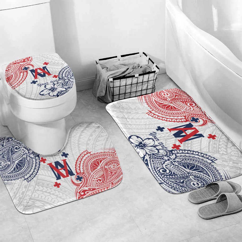 Kingdom of Uvea 1842-1860 Personalized Bathroom Set Wallis and Futuna Polynesian Tribal Pattern - Polynesian Pride