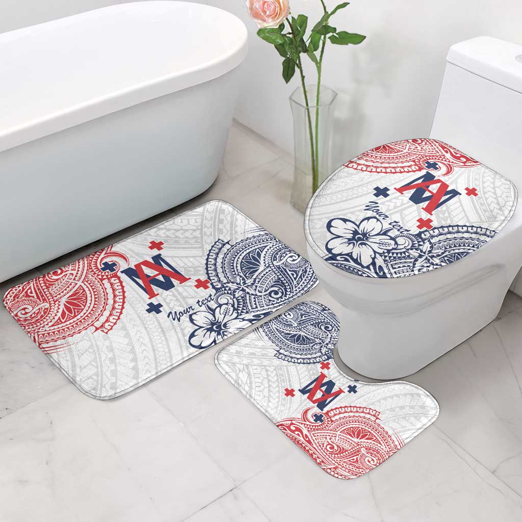 Kingdom of Uvea 1842-1860 Personalized Bathroom Set Wallis and Futuna Polynesian Tribal Pattern - Polynesian Pride