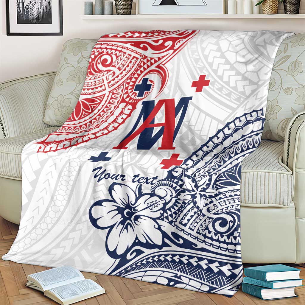 Kingdom of Uvea 1842-1860 Personalized Blanket Wallis and Futuna Polynesian Tribal Pattern