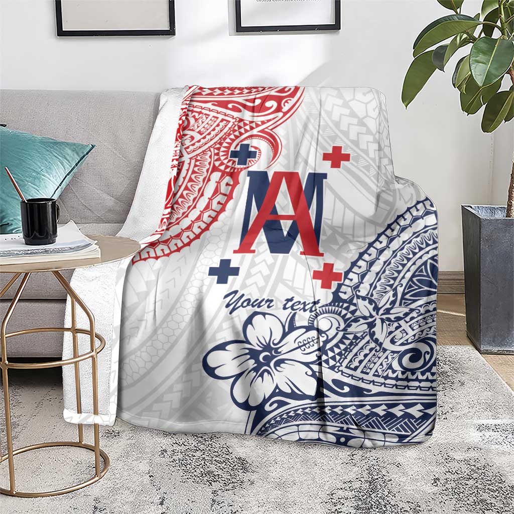 Kingdom of Uvea 1842-1860 Personalized Blanket Wallis and Futuna Polynesian Tribal Pattern