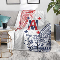 Kingdom of Uvea 1842-1860 Personalized Blanket Wallis and Futuna Polynesian Tribal Pattern