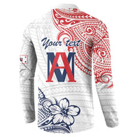 Kingdom of Uvea 1842-1860 Personalized Button Sweatshirt Wallis and Futuna Polynesian Tribal Pattern LT9 - Polynesian Pride