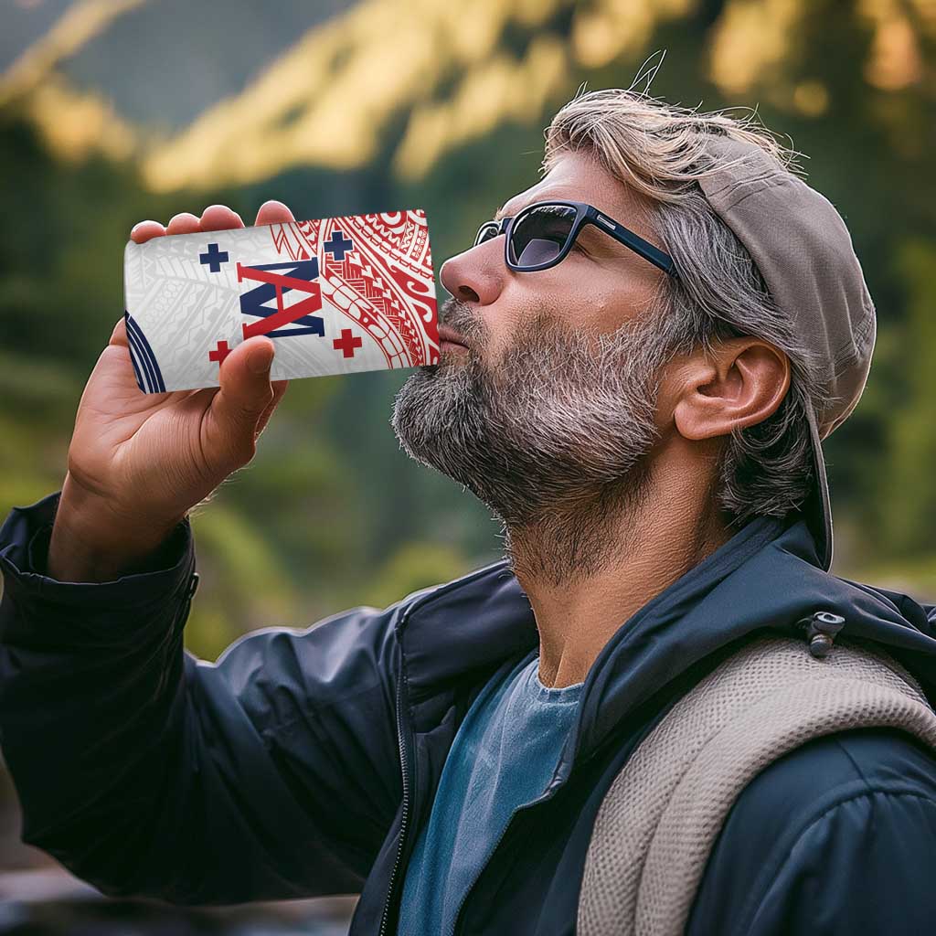 Kingdom of Uvea 1842-1860 Personalized 4 in 1 Can Cooler Tumbler Wallis and Futuna Polynesian Tribal Pattern