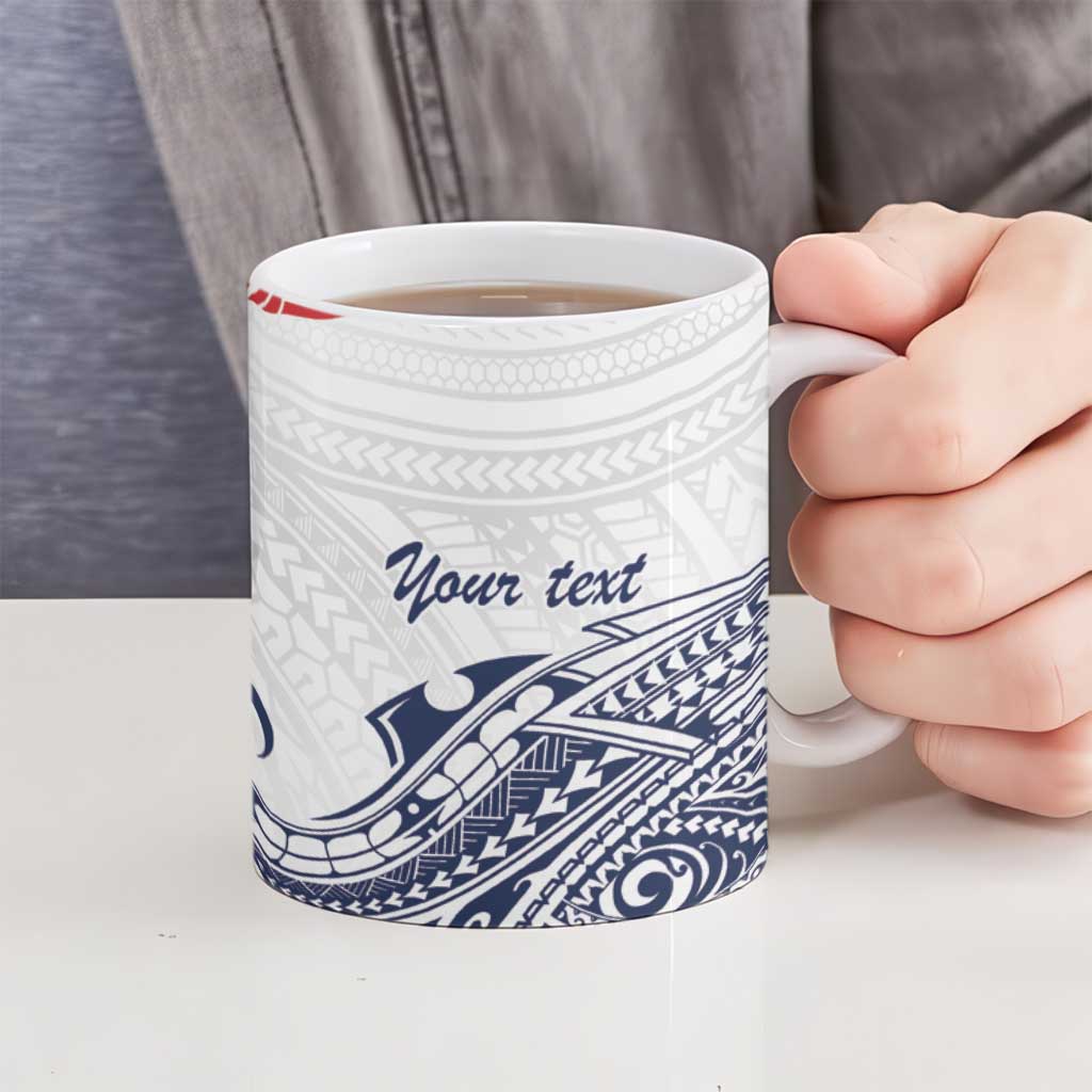 Kingdom of Uvea 1842-1860 Personalized Ceramic Mug Wallis and Futuna Polynesian Tribal Pattern - Polynesian Pride