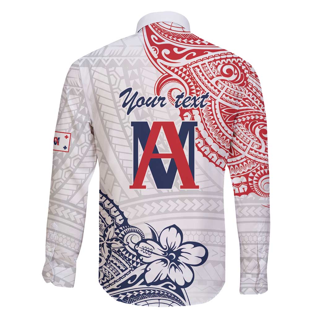 Kingdom of Uvea 1842-1860 Personalized Family Matching Off Shoulder Short Dress and Hawaiian Shirt Wallis and Futuna Polynesian Tribal Pattern