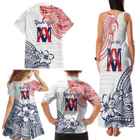 Kingdom of Uvea 1842-1860 Personalized Family Matching Tank Maxi Dress and Hawaiian Shirt Wallis and Futuna Polynesian Tribal Pattern
