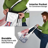 Kingdom of Uvea 1842-1860 Personalized Grocery Bag Wallis and Futuna Polynesian Tribal Pattern