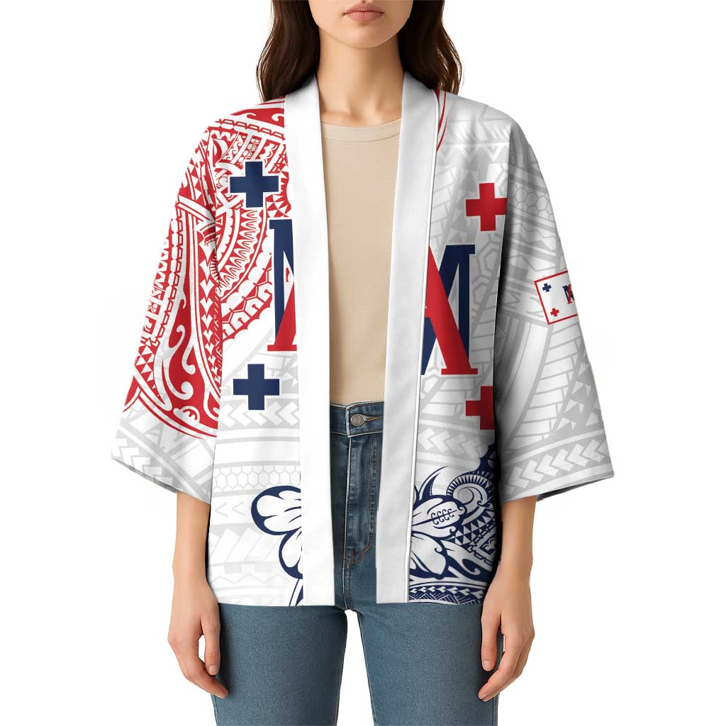 Kingdom of Uvea 1842-1860 Personalized Kimono Wallis and Futuna Polynesian Tribal Pattern - Polynesian Pride