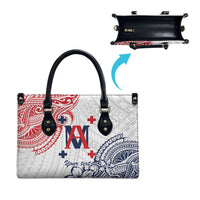 Kingdom of Uvea 1842-1860 Personalized Leather Bag Wallis and Futuna Polynesian Tribal Pattern - Polynesian Pride