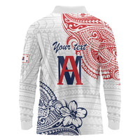 Kingdom of Uvea 1842-1860 Personalized Long Sleeve Polo Shirt Wallis and Futuna Polynesian Tribal Pattern