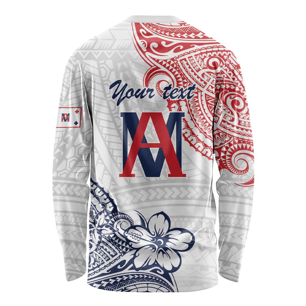 Kingdom of Uvea 1842-1860 Personalized Long Sleeve Shirt Wallis and Futuna Polynesian Tribal Pattern