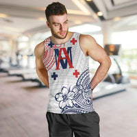 Kingdom of Uvea 1842-1860 Personalized Men Tank Top Wallis and Futuna Polynesian Tribal Pattern LT9 White - Polynesian Pride
