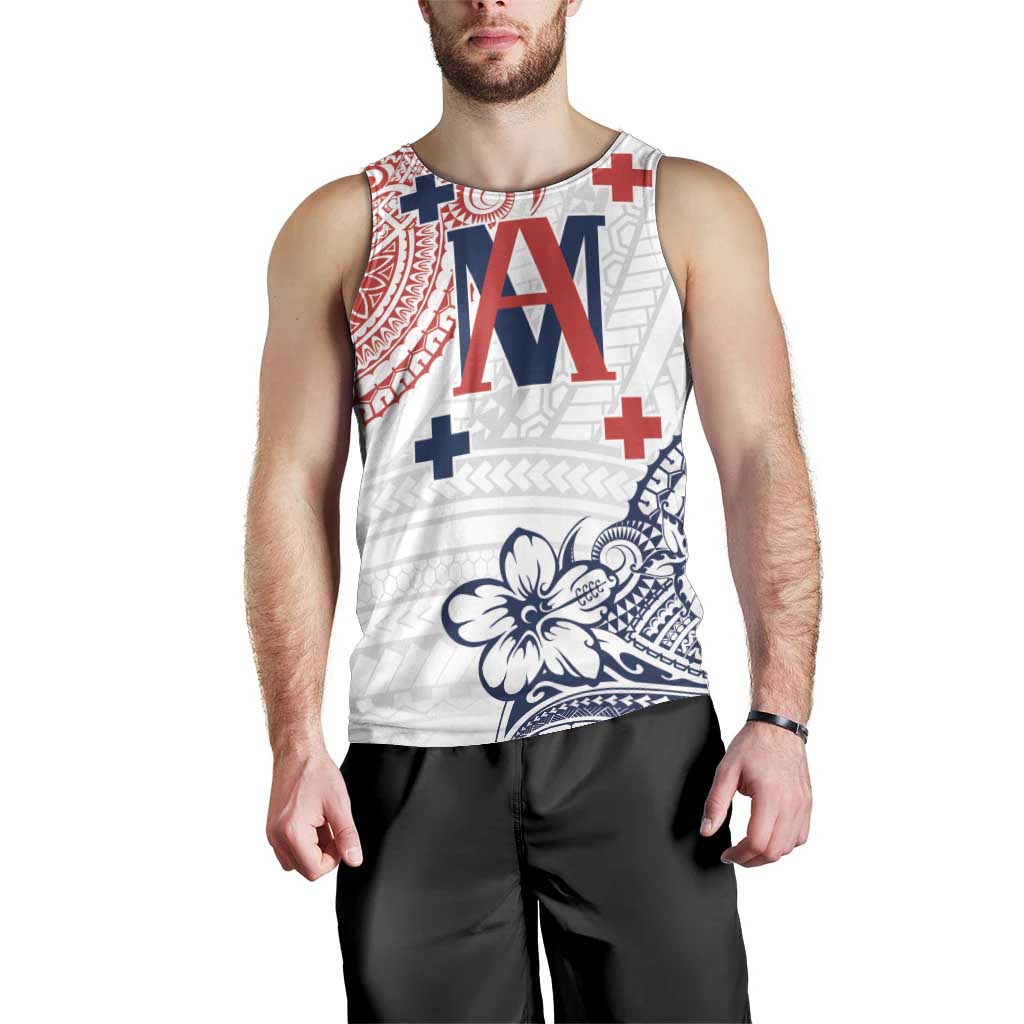 Kingdom of Uvea 1842-1860 Personalized Men Tank Top Wallis and Futuna Polynesian Tribal Pattern LT9 - Polynesian Pride