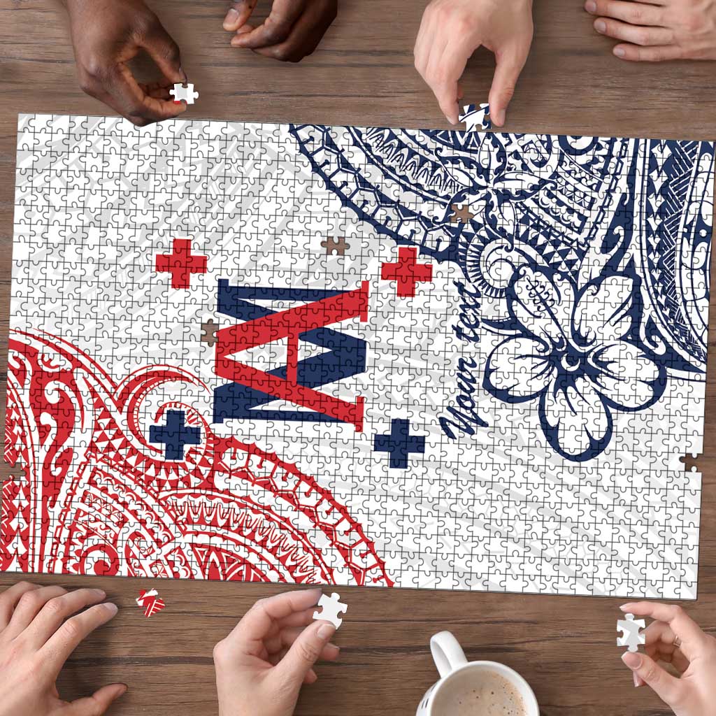 Kingdom of Uvea 1842-1860 Personalized Puzzle Wallis and Futuna Polynesian Tribal Pattern - Polynesian Pride