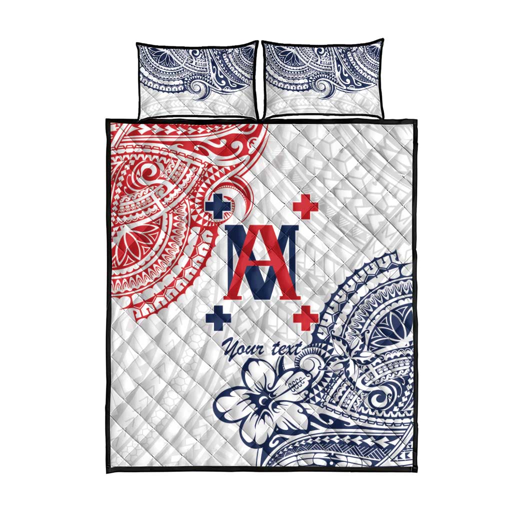 Kingdom of Uvea 1842-1860 Personalized Quilt Bed Set Wallis and Futuna Polynesian Tribal Pattern