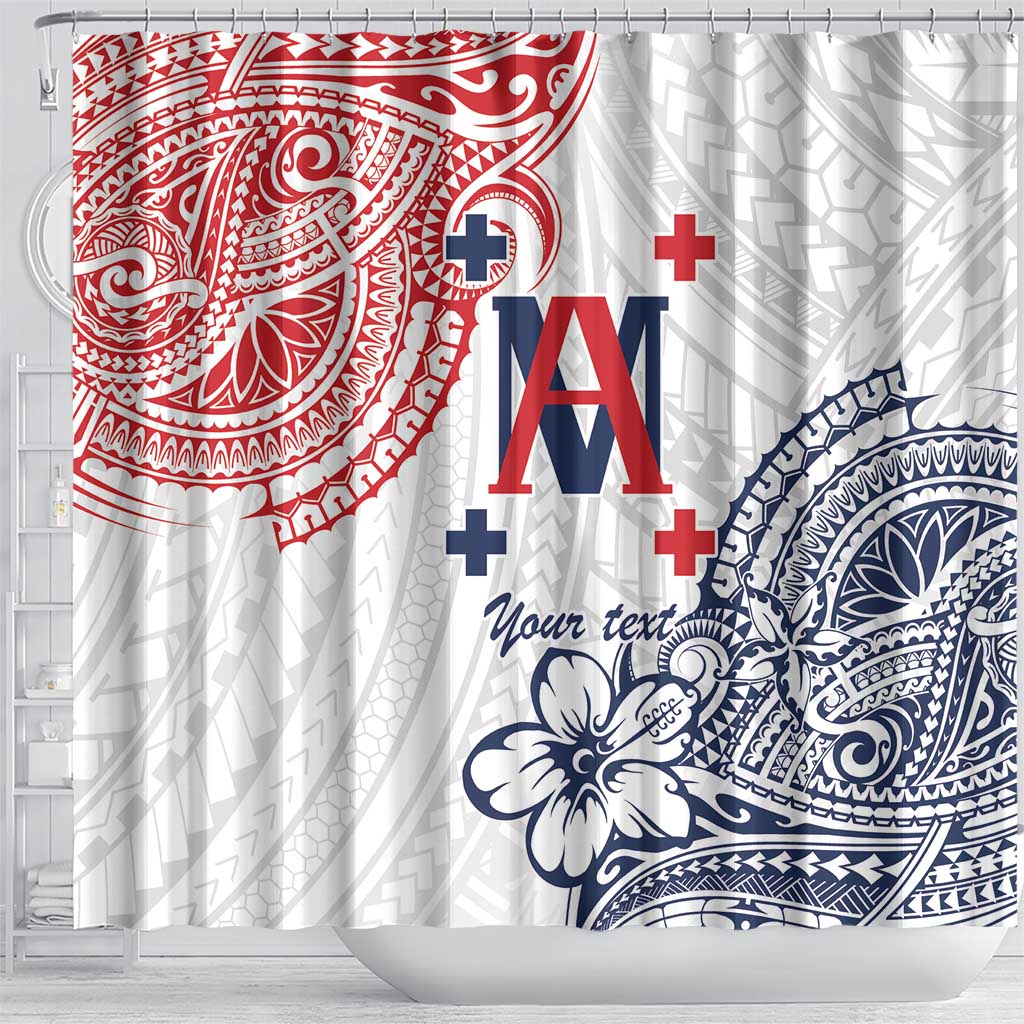 Kingdom of Uvea 1842-1860 Personalized Shower Curtain Wallis and Futuna Polynesian Tribal Pattern