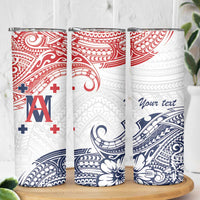 Kingdom of Uvea 1842-1860 Personalized Skinny Tumbler Wallis and Futuna Polynesian Tribal Pattern