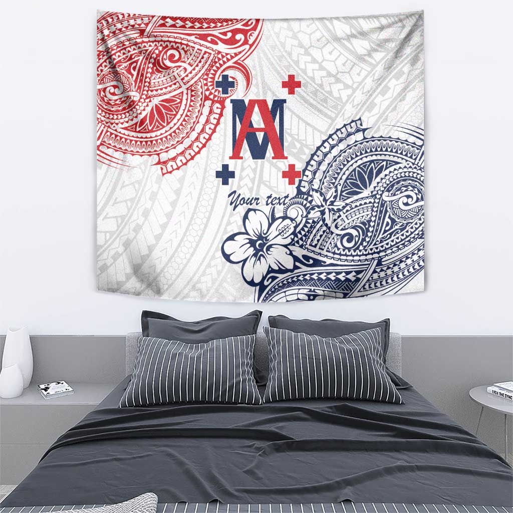 Kingdom of Uvea 1842-1860 Personalized Tapestry Wallis and Futuna Polynesian Tribal Pattern