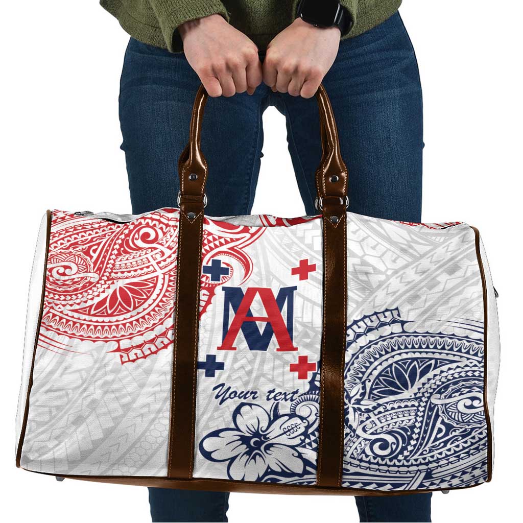 Kingdom of Uvea 1842-1860 Personalized Travel Bag Wallis and Futuna Polynesian Tribal Pattern - Polynesian Pride