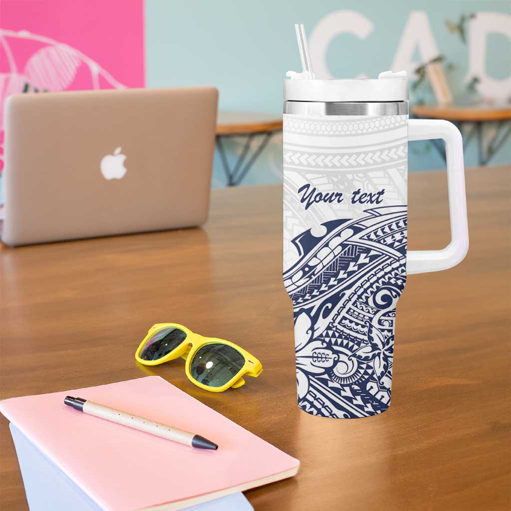 Kingdom of Uvea 1842-1860 Personalized Tumbler With Handle Wallis and Futuna Polynesian Tribal Pattern