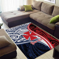 Kingdom of Uvea 1860-1886 Personalized Area Rug Wallis and Futuna Polynesian Tribal Pattern