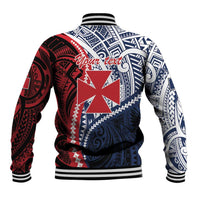 Kingdom of Uvea 1860-1886 Personalized Baseball Jacket Wallis and Futuna Polynesian Tribal Pattern LT9 - Polynesian Pride