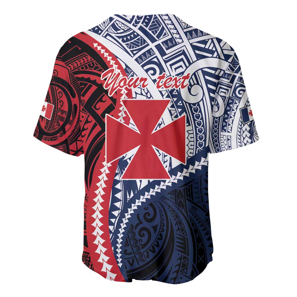 Kingdom of Uvea 1860-1886 Personalized Baseball Jersey Wallis and Futuna Polynesian Tribal Pattern LT9 - Polynesian Pride