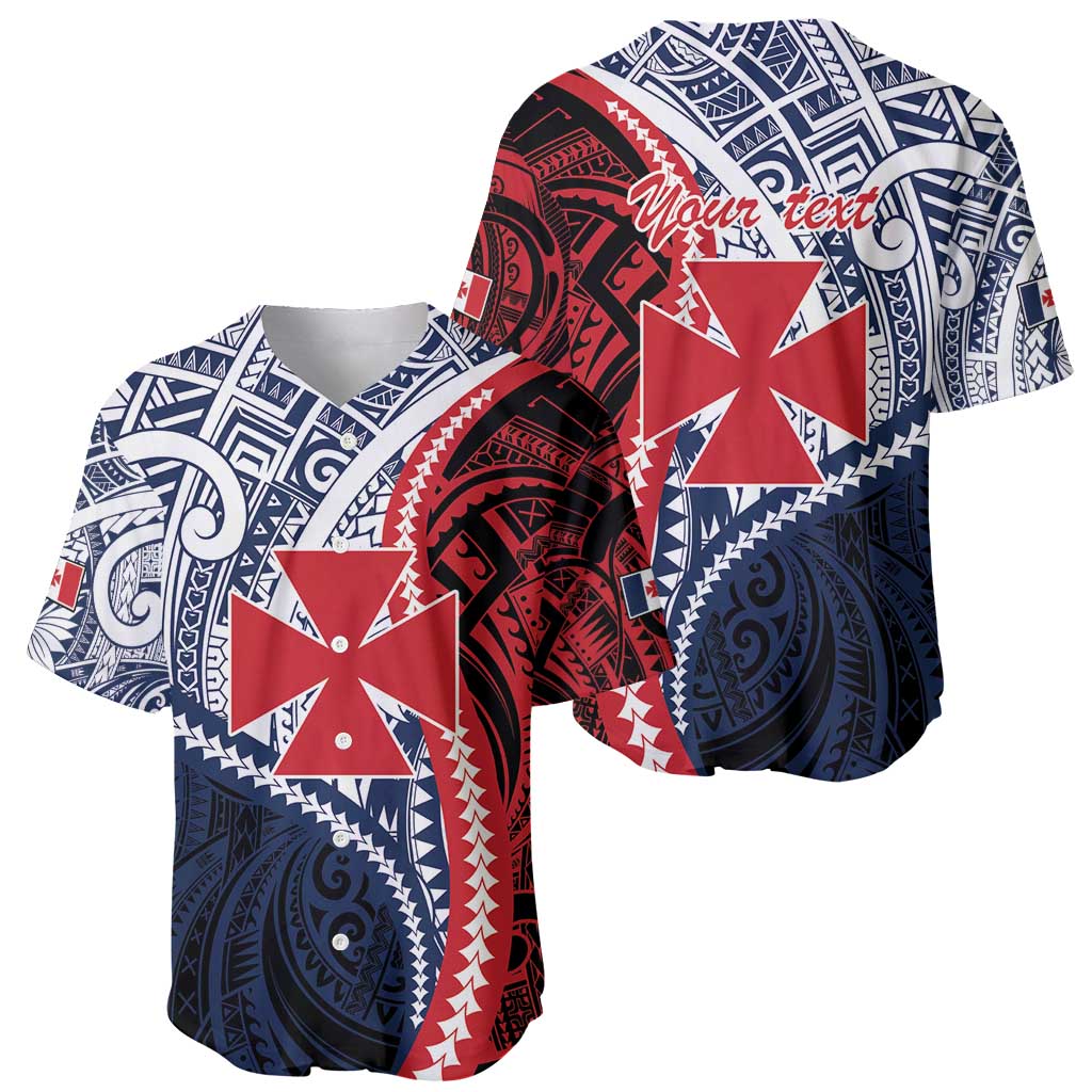 Kingdom of Uvea 1860-1886 Personalized Baseball Jersey Wallis and Futuna Polynesian Tribal Pattern LT9 - Polynesian Pride