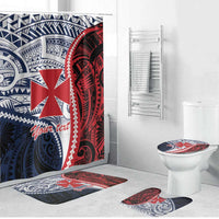 Kingdom of Uvea 1860-1886 Personalized Bathroom Set Wallis and Futuna Polynesian Tribal Pattern - Polynesian Pride