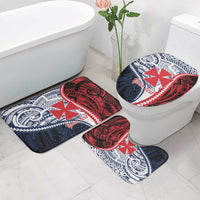 Kingdom of Uvea 1860-1886 Personalized Bathroom Set Wallis and Futuna Polynesian Tribal Pattern - Polynesian Pride