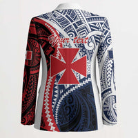 Kingdom of Uvea 1860-1886 Personalized Blazer Wallis and Futuna Polynesian Tribal Pattern - Polynesian Pride
