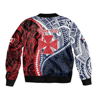 Kingdom of Uvea 1860-1886 Personalized Bomber Jacket Wallis and Futuna Polynesian Tribal Pattern LT9 - Polynesian Pride