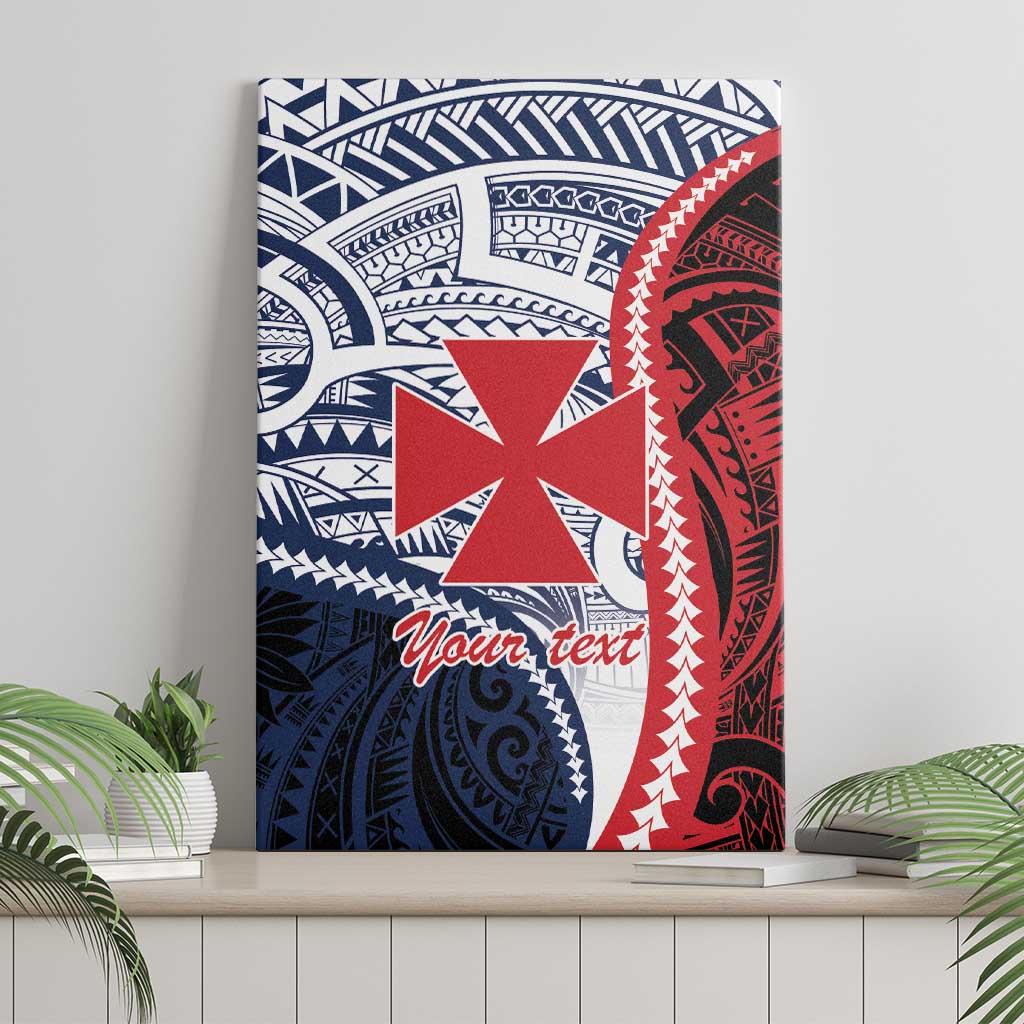 Kingdom of Uvea 1860-1886 Personalized Canvas Wall Art Wallis and Futuna Polynesian Tribal Pattern