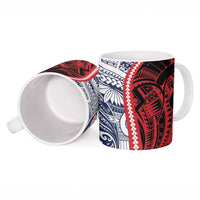 Kingdom of Uvea 1860-1886 Personalized Ceramic Mug Wallis and Futuna Polynesian Tribal Pattern - Polynesian Pride