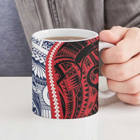 Kingdom of Uvea 1860-1886 Personalized Ceramic Mug Wallis and Futuna Polynesian Tribal Pattern - Polynesian Pride