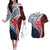 Kingdom of Uvea 1860-1886 Personalized Couples Matching Off The Shoulder Long Sleeve Dress and Hawaiian Shirt Wallis and Futuna Polynesian Tribal Pattern
