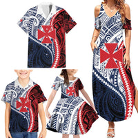 Kingdom of Uvea 1860-1886 Personalized Family Matching Summer Maxi Dress and Hawaiian Shirt Wallis and Futuna Polynesian Tribal Pattern