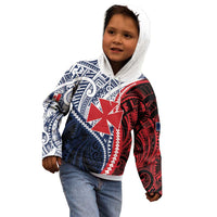 Kingdom of Uvea 1860-1886 Personalized Kid Hoodie Wallis and Futuna Polynesian Tribal Pattern LT9 - Polynesian Pride