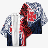 Kingdom of Uvea 1860-1886 Personalized Kimono Wallis and Futuna Polynesian Tribal Pattern - Polynesian Pride