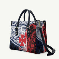 Kingdom of Uvea 1860-1886 Personalized Leather Bag Wallis and Futuna Polynesian Tribal Pattern - Polynesian Pride