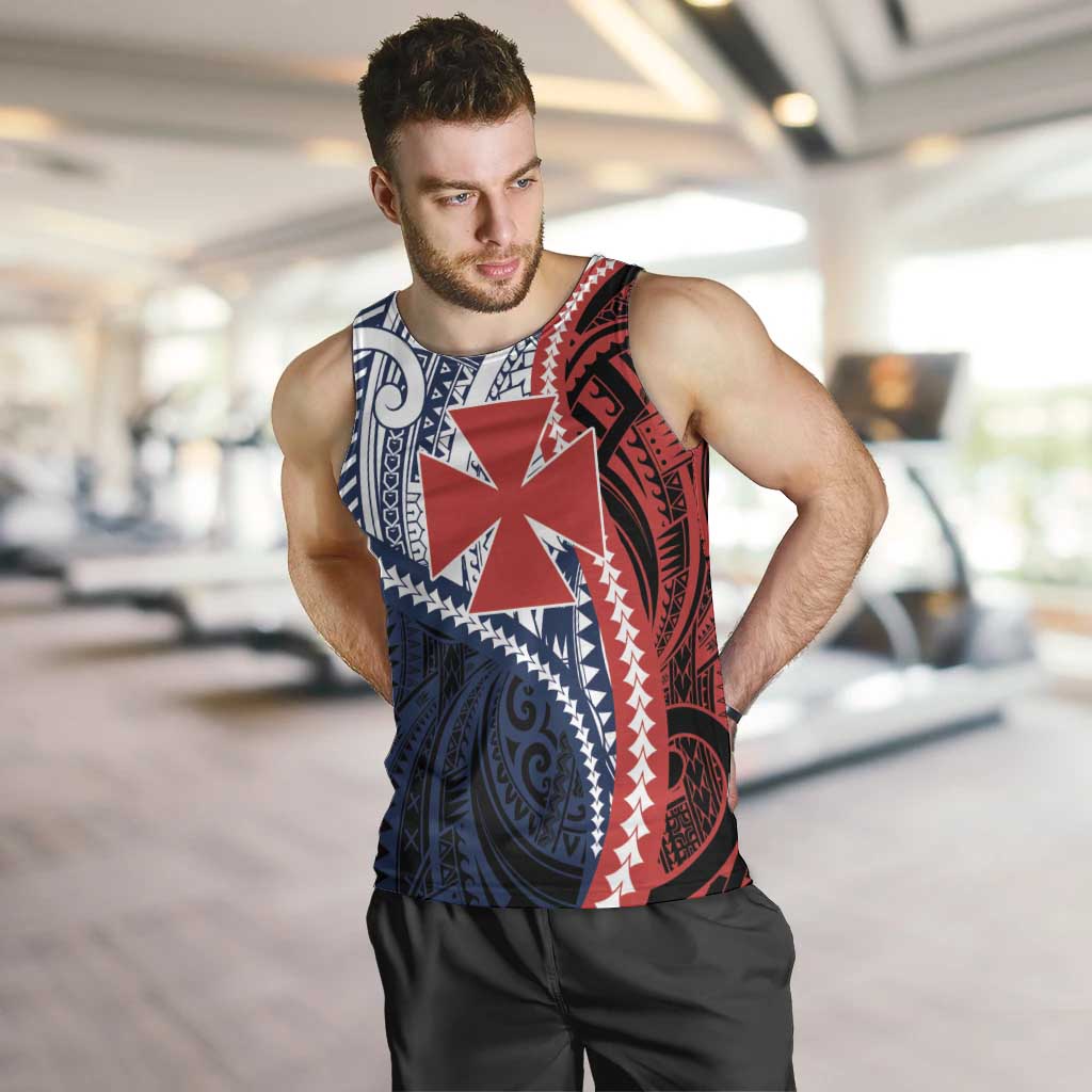 Kingdom of Uvea 1860-1886 Personalized Men Tank Top Wallis and Futuna Polynesian Tribal Pattern