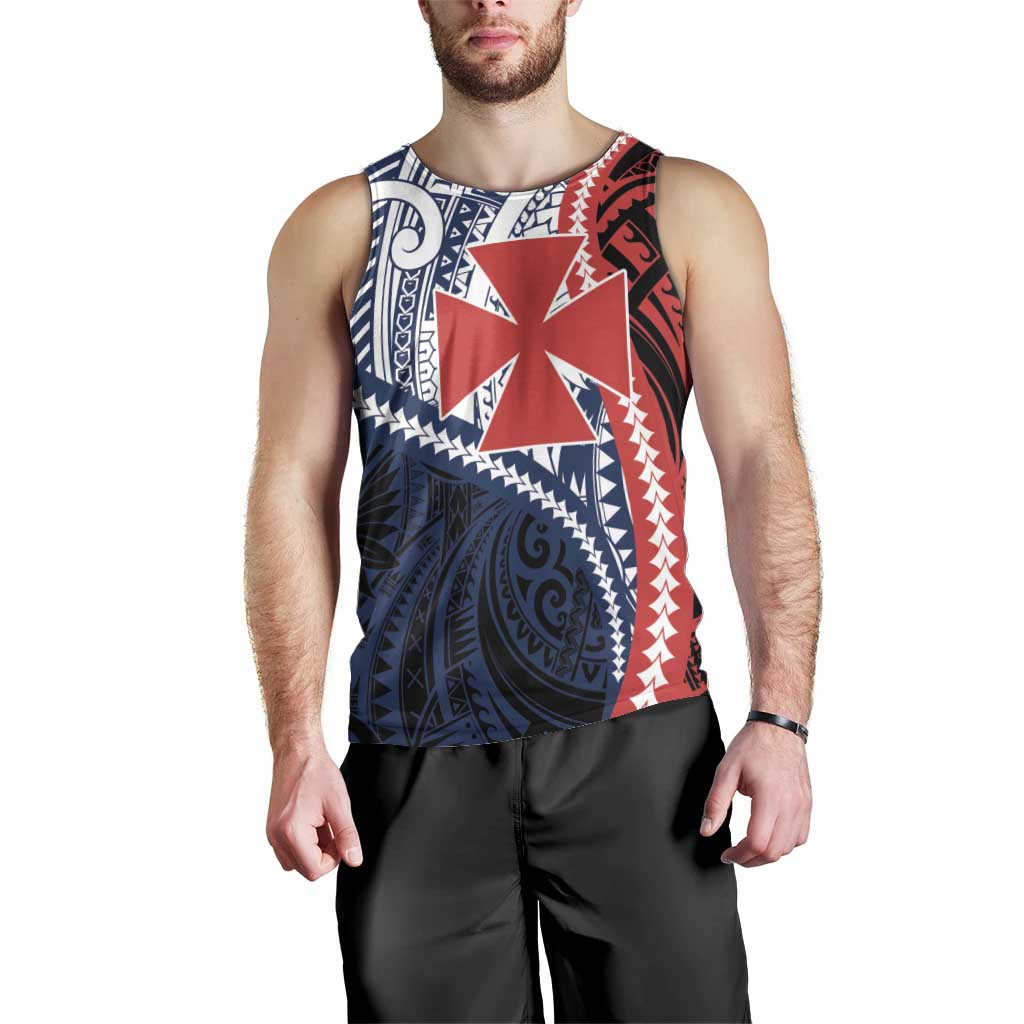 Kingdom of Uvea 1860-1886 Personalized Men Tank Top Wallis and Futuna Polynesian Tribal Pattern