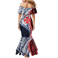 Kingdom of Uvea 1860-1886 Personalized Mermaid Dress Wallis and Futuna Polynesian Tribal Pattern