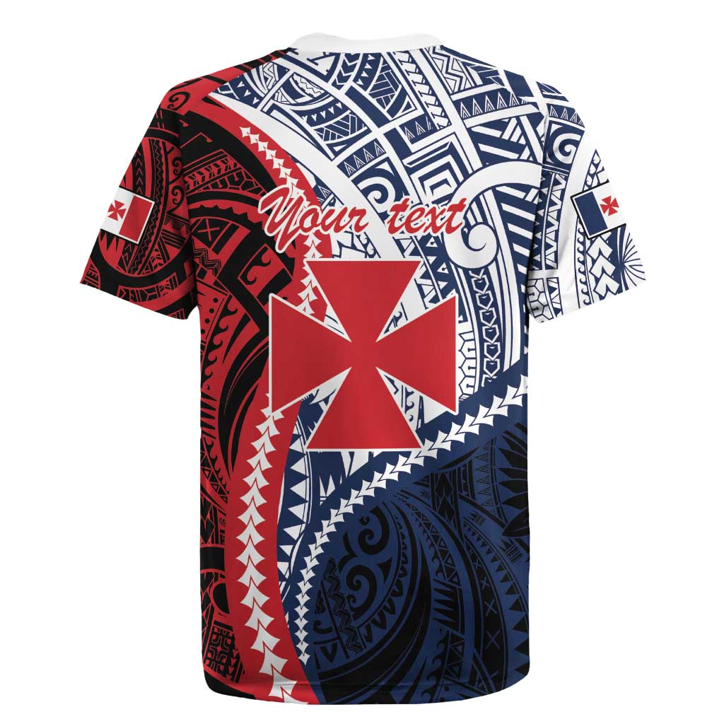 Kingdom of Uvea 1860-1886 Personalized Rugby Jersey Wallis and Futuna Polynesian Tribal Pattern