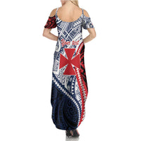 Kingdom of Uvea 1860-1886 Personalized Summer Maxi Dress Wallis and Futuna Polynesian Tribal Pattern