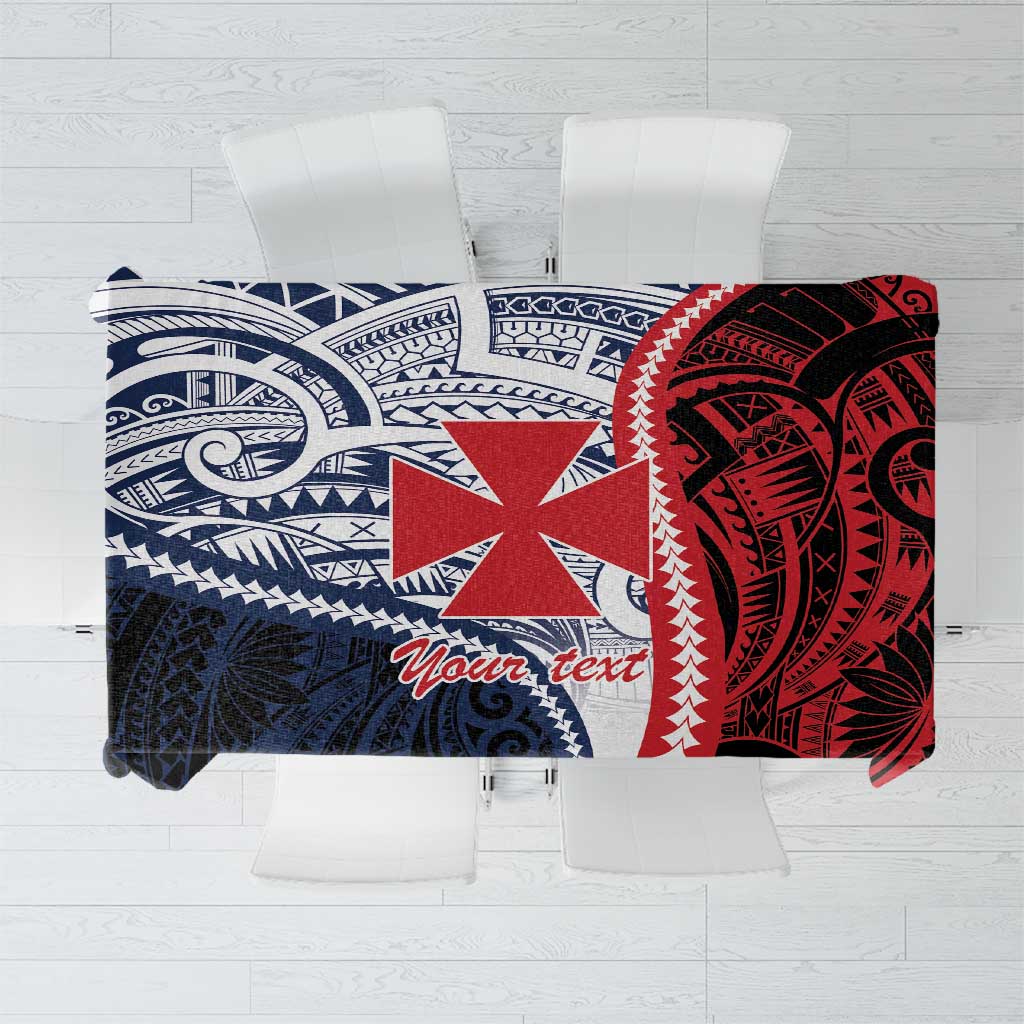 Kingdom of Uvea 1860-1886 Personalized Tablecloth Wallis and Futuna Polynesian Tribal Pattern